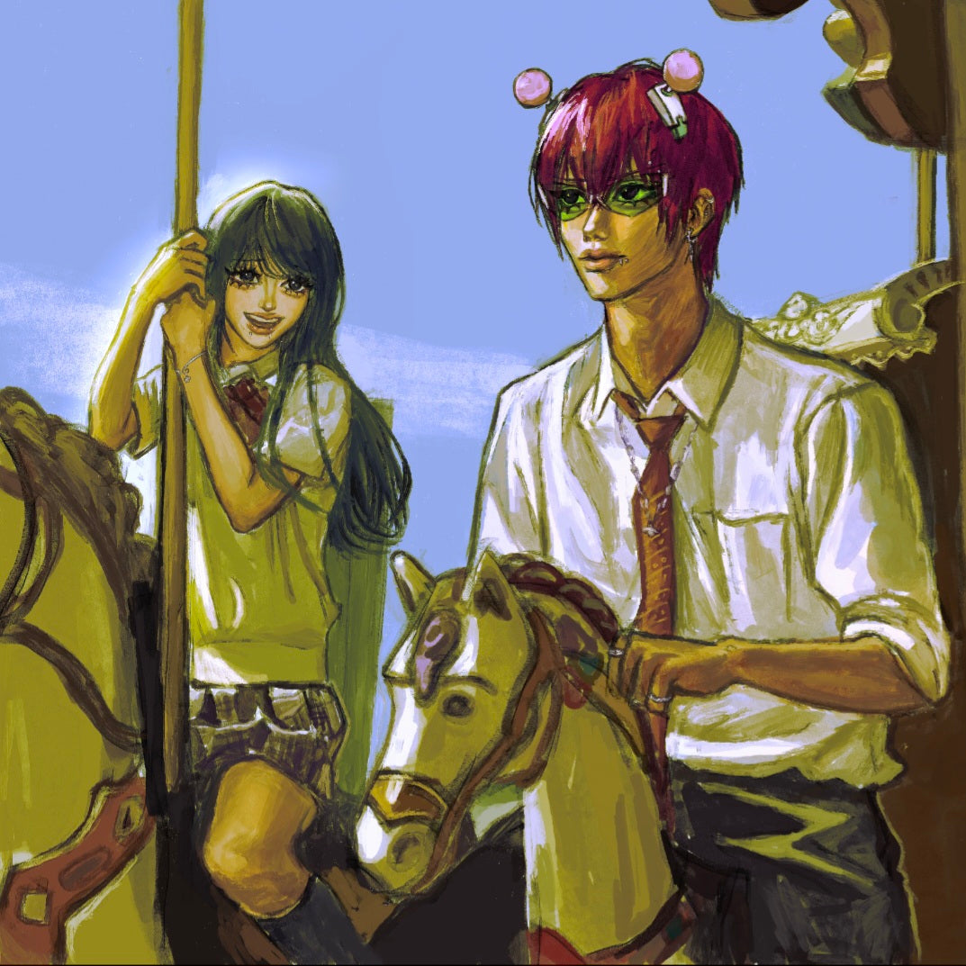 Teruhashi and Saiki Merry go round