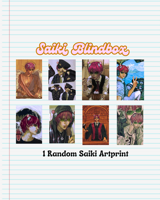 Saiki fanart Random Blindbox