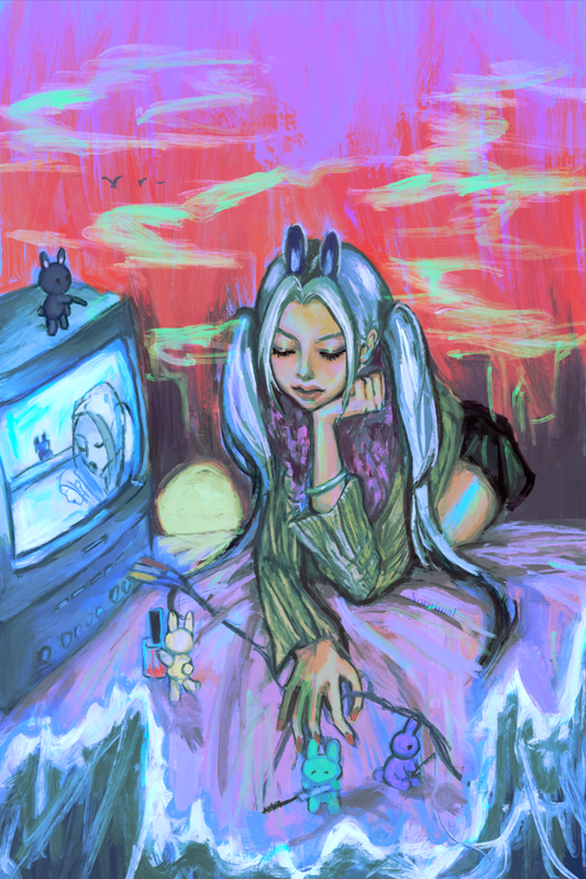 Nail Polish Bunny Girl