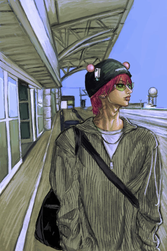 Saiki at the Airport