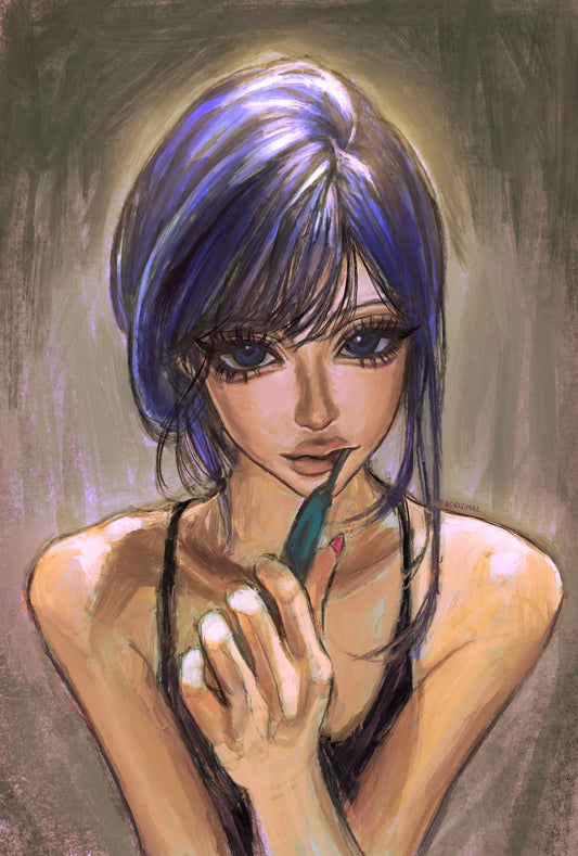 Teruhashi brushing teeth