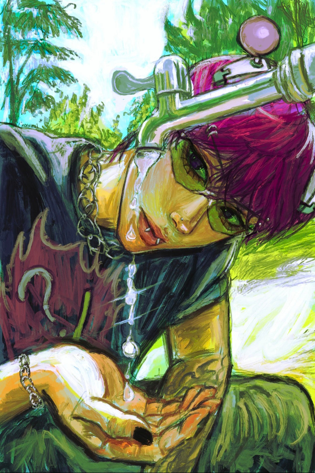 Saiki on a trip